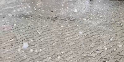Adana’da yağmurun ardından dolu etkili oldu