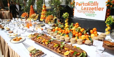 Portakallı lezzetler yarışmasında şefler hünerlerini sergiledi