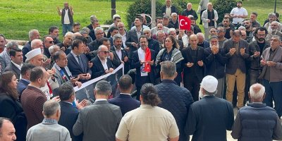 Adana’da Filistin’e destek eylemi