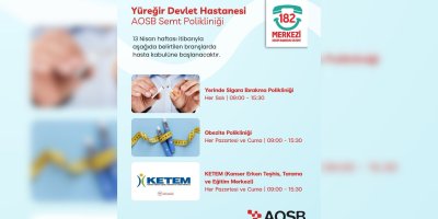 AOSB Semt Polikliniği’nde hizmet yelpazesi genişliyor