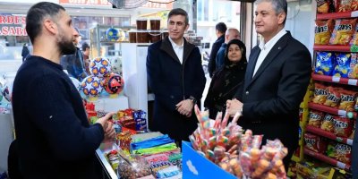 Vali Yavuz Yüreğir’de esnaf ziyaretinde bulundu