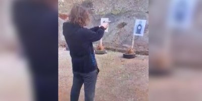 Okulda dehşet saçan saldırganın poligonda atış talimi yaptığı görüntüler ortaya çıktı