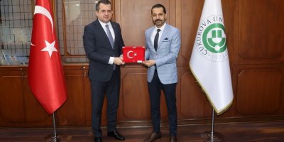 Türk Eğitim-Sen’den Çukurova Üniversitesi Rektörü Beriş’e ziyaret