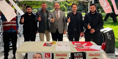 Yeniden Refah Partisi’nin Adana’daki imza kampanyasına yoğun ilgi