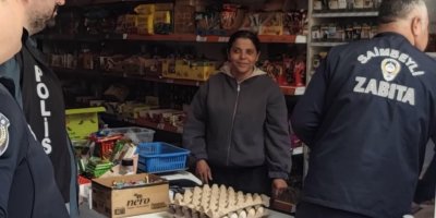 Saimbeyli'de zabıta ve polis ekiplerinden ortak denetim