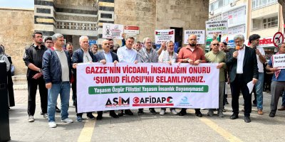 Adana'da STK'lardan İsrail'e "Sumud Filosu" tepkisi
