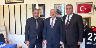 Adana 01 Futbol Kulübü Başkanı Menderes Kutlu’dan TBMM’de Sermet Atay’a ziyaret