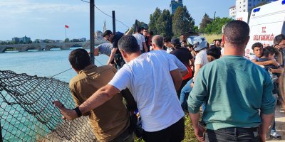 Adana'da serinlemek için girdiği nehirde kaybolan genç hastaneye kaldırıldı