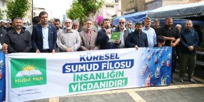 Adana’da İsrail’in küresel Sumud Filosu saldırısı protesto edildi
