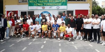 Adana’da milli takım heyecanı: 114 sporcu kortta mücadele etti