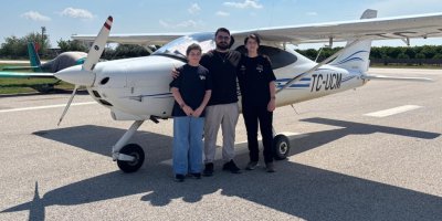 Adana’da depremzede çocukların pilotluk hayali gerçeğe dönüştü