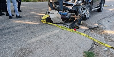 82 yaşındaki motosiklet sürücüsü kazada hayatını kaybetti