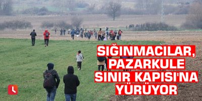 Sığınmacılar, Pazarkule Sınır Kapısı'na yürüyor