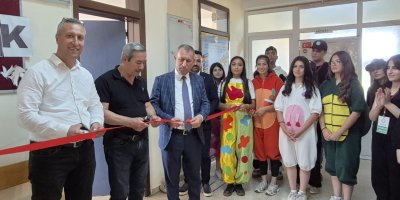 Aksaağaç'ta şenlikli kütüphane açılışı