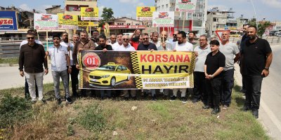 Adana’da taksicilerden korsan taşımacılığa konvoylu tepki