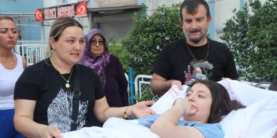 12’nci kattan düşen Ecrin, 11 gün sonra evine döndü