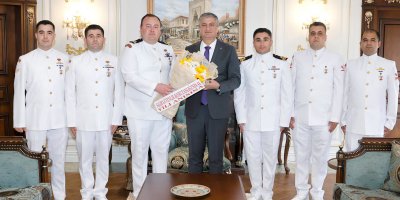 Vali Yavuz, Sahil Güvenlik heyetini kabul etti