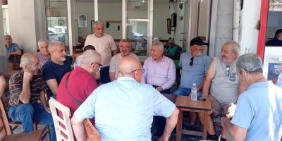 Orhan Sümer, Akıncılar’da parti emektarlarıyla buluştu