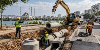 Yüreğir ve Sarıçam’a 3 bin 232 metrelik yeni altyapı hattı