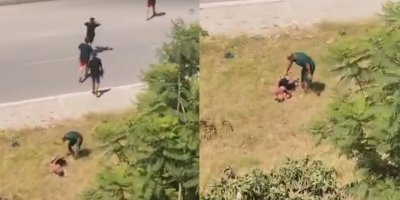 Sulama kanalına giren çocuğu babası kemerle dövdü
