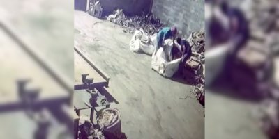 Geri dönüşüm tesisinden 250 bin liralık bakır çaldılar