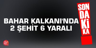 Bahar Kalkanı'nda 2 şehit 6 yaralı...