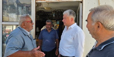 Sadullah Kısacık Karataş’ta esnaf ve vatandaşlarla buluştu