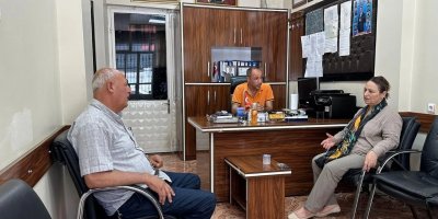 Müzeyyen Şevkin’den 5 Ocak Mahallesi Muhtarı Hasan Can’a ziyaret