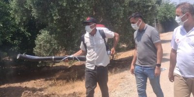 Kozan’da tarım arazilerinde hastalık ve zararlı kontrolü