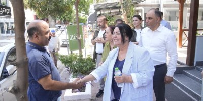 Başkan Vekili Hasibe Akkan'dan muhtarlara ve esnafa ziyaret