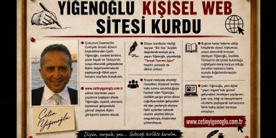 Çetin Yiğenoğlu kişisel web sitesini yayına açtı