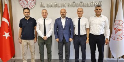 Halil Nacar, Balcalı Hastanesi yönetimini ağırladı