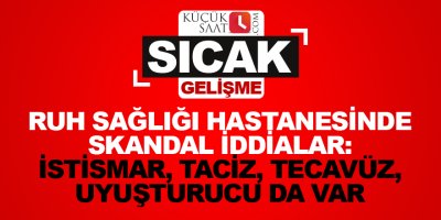 Barut: Hastanede istismar, taciz, tecavüz uyuşturucu da var