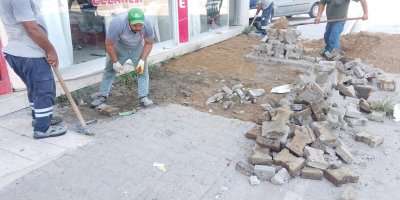 Yumurtalık’ta ulaşım çalışmaları hızlandı: Yol ve kaldırımlar yenileniyor