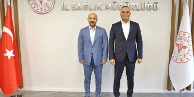 Halil Nacar, Erdemli Devlet Hastanesi Başhekimi Deliktaş’ı ağırladı