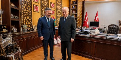 Tamer Dağlı, Milliyetçi Hareket Partisi Genel Başkanı Devlet Bahçeli’yi ziyaret etti