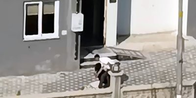 Adana'da erkek dehşeti: Apartman bahçesinde kadını darbetti