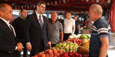 Mustafa Özkan’dan Saimbeyli’de teşkilat ve esnaf ziyareti