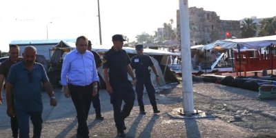 Kaymakam Papaker’den liman sahasında inceleme