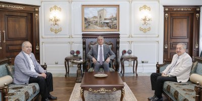 Vali Mustafa Yavuz, Edip Gülnar ve Turhan Demirdal’ı ağırladı