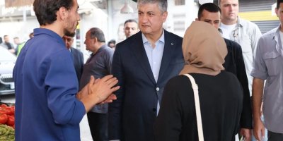 Vali Mustafa Yavuz’dan Obalar Caddesi esnafına ziyaret