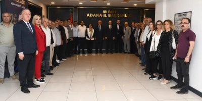 Adana esnafından Mustafa Özkan’a tebrik ziyareti