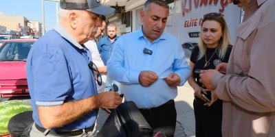 Güngör Geçer Şakirpaşa’daki temizlik çalışmalarını yerinde inceledi
