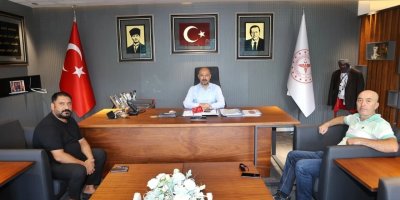 Zafer Güner ile Bahri Gayır, Halil Nacar’ı ziyaret etti