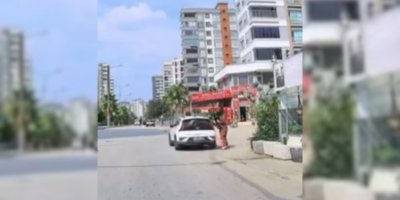 Adana’da el freni çekilmeyen otomobil faciaya davetiye çıkardı