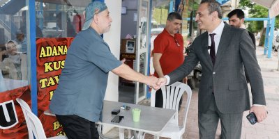 Yüreğir Belediye Başkan Vekili Özünal, Kışla Caddesi esnafını ziyaret etti