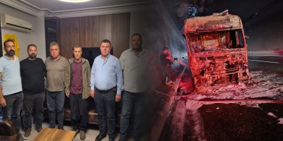 Tırı yanan nakliyeci için yardım kampanyası başlatıldı