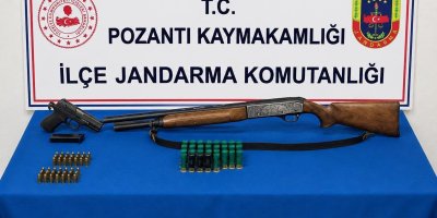 Pozantı’da jandarma operasyonu: Silah, mühimmat ve uyuşturucu ele geçirildi