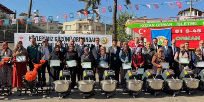 Kozan’da 27 kadına 840 bin liralık makine desteği