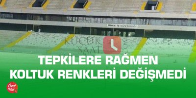 Tepkilere rağmen koltuk renkleri değişmedi